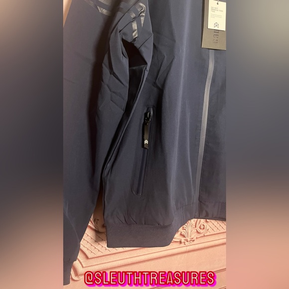 NWT Men’s Raw Gear Navy Blue Long Sleeve Full Zip Lightweight Jacket Size Large - Picture 4 of 7